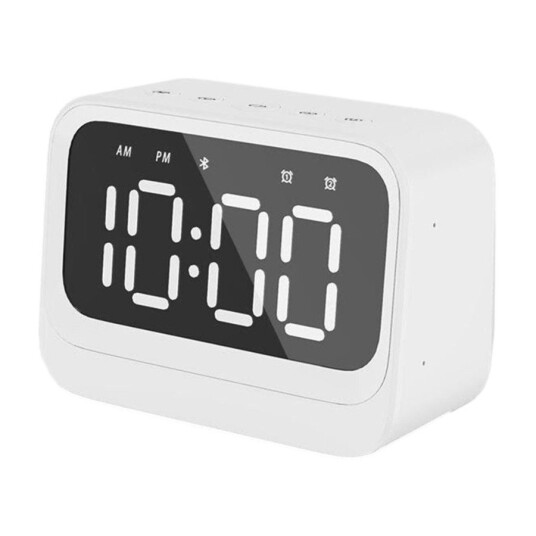 Denver EC-54W Bluetooth Klokkeradio Hvit med Doble Alarmer Denver EC-54W Bluetooth Klokkeradio Hvit med Doble Alarmer