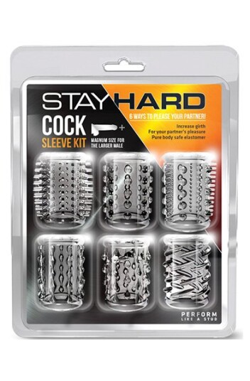 Stay Hard Cock Sleeve Kit Clear