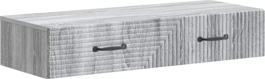 vidaXL Vegghengt Sidebord Grå sonoma 87,5 x 34,5 x 17 cm vidaXL Vegghengt Sidebord Grå sonoma 87,5 x 34,5 x 17 cm