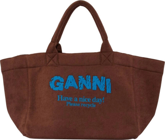 Ganni Dame Vesker Brun ONE SIZE,