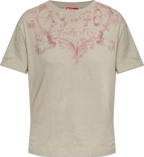 Diesel Dame Topper Beige M,
