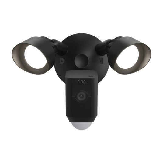 Ring Floodlight Cam Wired Plus Utendørs Sikkerhetskamera med Bevegelsessensor og 1080p Ring Floodlight Cam Wired Plus Utendørs Sikkerhetskamera med Bevegelsessensor og 1080p