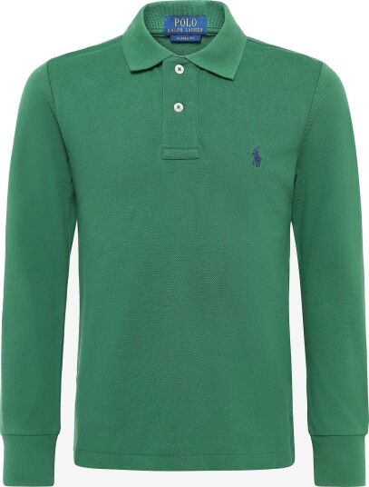 Ralph Lauren Kids Cotton Mesh Long Sleeve Polo Green 138 149