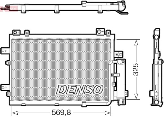 Kondensator, klimaanlegg DENSO DCN41030