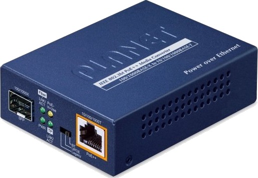 Planet 1-Port 100/1000X Sfp To 1000 Mbit/S Blå Metall Lc Sfp 94 Mm 70 Mm