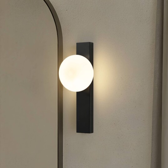 Vegglampe Tavrik Lindby dimbar Sort Baderom Glass Moderne Vegglampe Tavrik Lindby dimbar Sort Baderom Glass Moderne