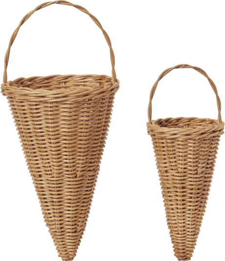 Ferm Living Flettede kjegler julepynt 18 cm Naturlig Ferm Living Flettede kjegler julepynt 18 cm Naturlig
