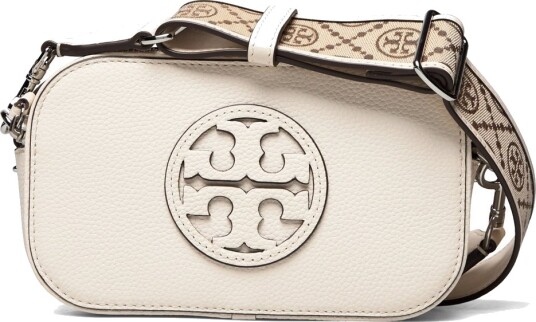 Tory Burch Miller Mini Crossbody Bag White ONE SIZE Tory Burch Miller Mini Crossbody Bag White ONE SIZE