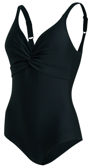 Speedo Women's Brigitte Swimsuit Black 38, Black Speedo Women's Brigitte Swimsuit Black 38, Black