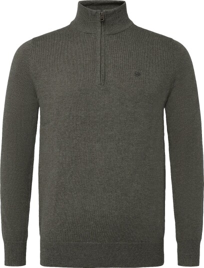Superdry Ess Lw Wool Blend 1/2 Zip Khaki green M