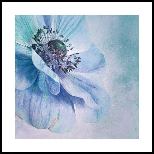 Shades of Blue Poster Plakat / 100x100cm