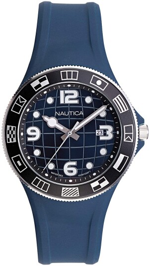 Nautica Dameklokke NAPLBS901 Blå/Gummi Ø40 mm