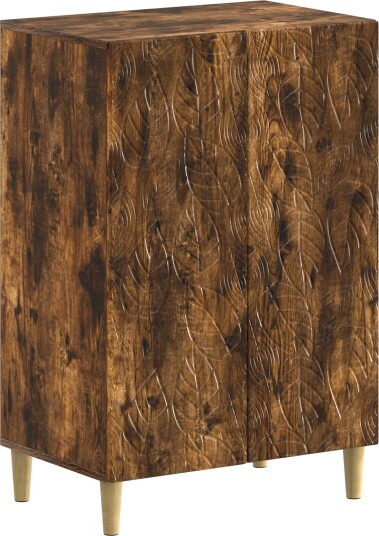 vidaXL Sko Skap DELFT 59,5 x 39,5 x 90 cm Konstruert tre Røkt Eik