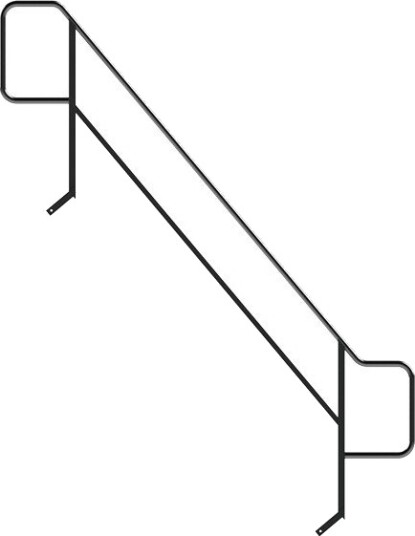 Jumbo Stillasetrapp Gelender Utvendig 250cm Jumbo Stillasetrapp Gelender Utvendig 250cm