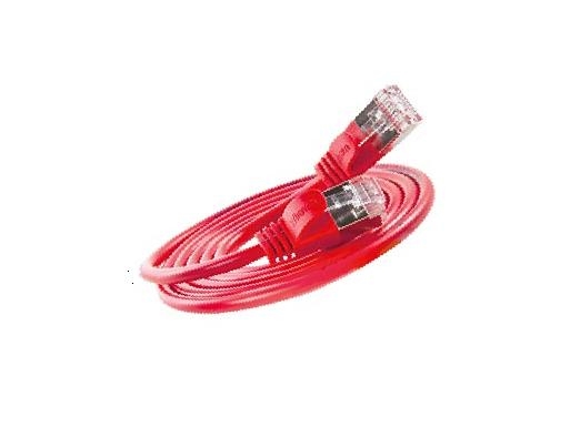 Slim Patchcords Pkw Light Stp K6a 0.1 Rt 0,1 M Cat6a U/Ftp Stp Rj 45 Rj 45 Rød PKW LIGHT STP K6A 0.1 RT