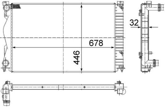 MAHLE CR 977 000S Radiator motorkjøling