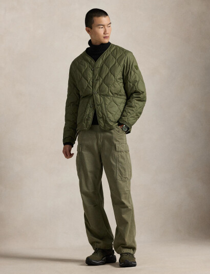 Polo Ralph Lauren Onion-Quilted Jacquard Jacket - Khaki green - XL Polo Ralph Lauren Onion-Quilted Jacquard Jacket - Khaki green - XL