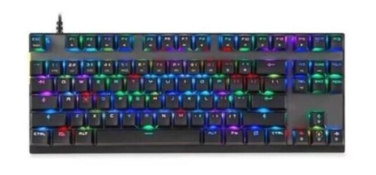 Motospeed Mechanical gaming keyboard K82 RGB black - Gamingtastatur - US English - Svart
