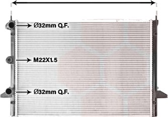 VAN WEZEL 58002184 Radiator motorkjøling