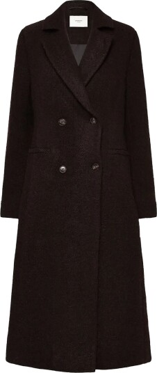 Rosemunde Rwlevi Long Coat MOLE W/ BLACK STRIPE 36