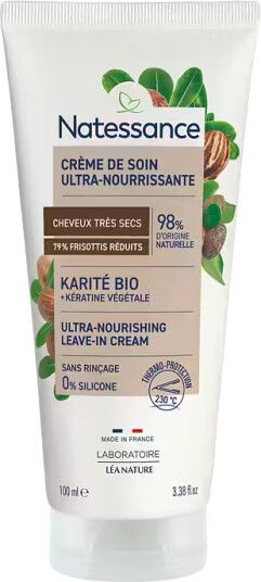 Natessance Ultra Nourishing Leave-in Cream Shea & Plant Keratin 100 ml