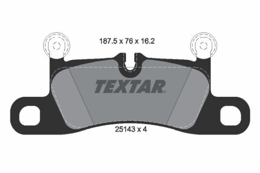 Bremseklosser TEXTAR 2514301 Bremseklosser TEXTAR 2514301