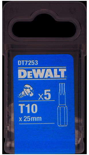 BITS TORX 25 MM T10X5 DT7253 DW BITS TORX 25 MM T10X5 DT7253 DW