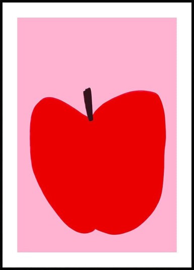 Crimson Simplicity Plakat Plakat / 21x30cm