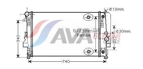 Radiator AVA Clever Choice MSA2460