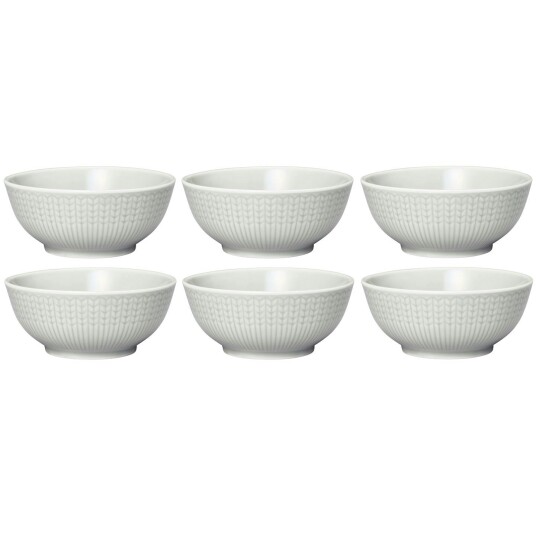Rörstrand Swedish Grace Skål 30 cl 6 pk Fog Light Grey