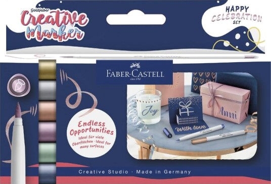 Faber Castell Happy Celebration Tusjer 6 Farger