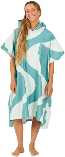 After Essentials Poncho Swim Club Ondulations Green