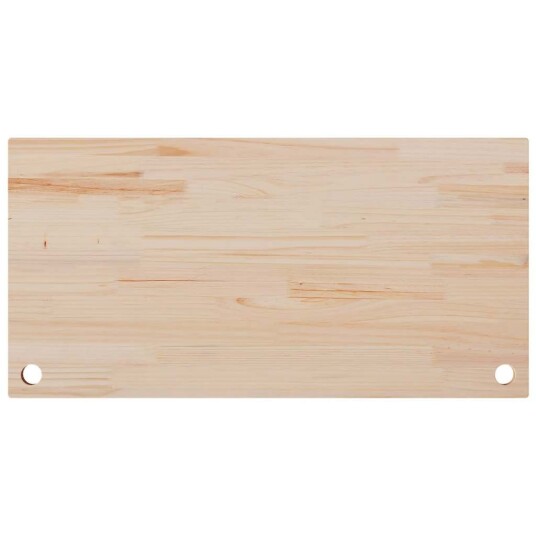 Bordplate hvit 110x60x2,5 cm heltre furu 8720845799892