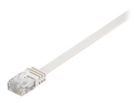MicroConnect - Nettverkskabel - RJ-45 (hann) til RJ-45 (hann) - 1.5 m - UTP - CAT 6 - flertrådet, flat - hvit