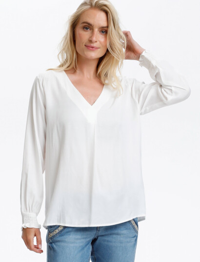 Cream Fengcr Blouse - White - 40