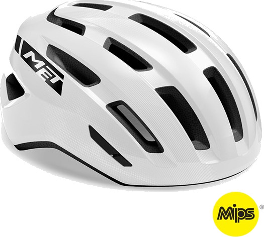 MET Miles MIPS sykkelhjelm White Glossy