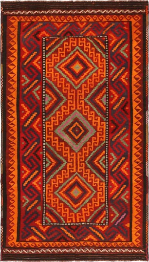 Orientalsk kelimteppe 370 x 210 cm Størrelse: 370 x 210 cm Orientalsk kelimteppe 370 x 210 cm Størrelse: 370 x 210 cm