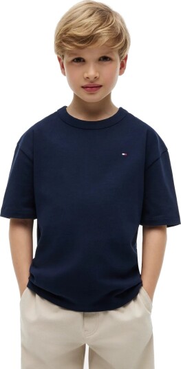 Tommy Hilfiger Script Graphic T Shirt Ss Navy 128 Tommy Hilfiger Script Graphic T Shirt Ss Navy 128