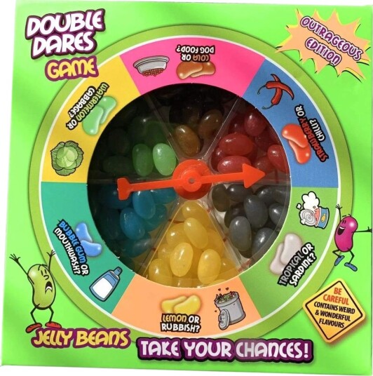 Zed Candy Double Dares Jelly Beans Game   Gelebønne Utfordring med Gode og Vonde Smaker 100 gram
