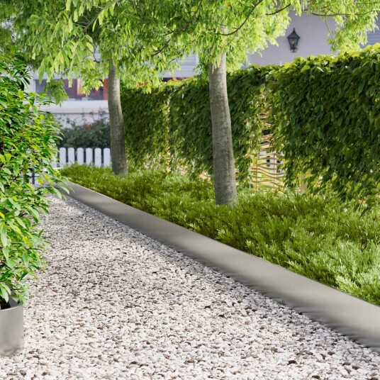 vidaXL Gjerdekant 10 pcs 103 x 25 cm Stål Sølv