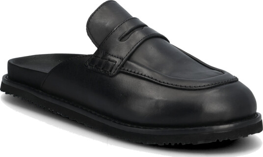 Jack & Jones Jfwtamworth Leather Slider Black 43 Jack & Jones Jfwtamworth Leather Slider Black 43