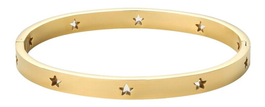 Timi Of Sweden Leia Star Bangle Bracelet Gold