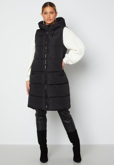 Pieces Bee New Long Puffer Vest
