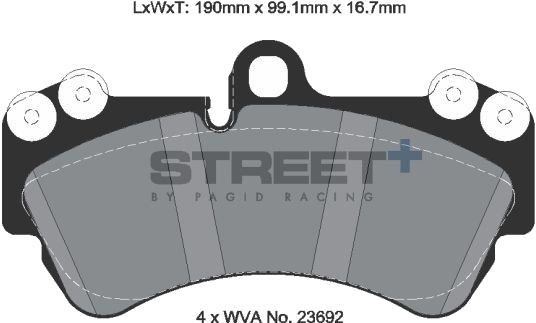 PAGID Racing T8037SP2001 Bremseklosser PAGID Racing T8037SP2001 Bremseklosser
