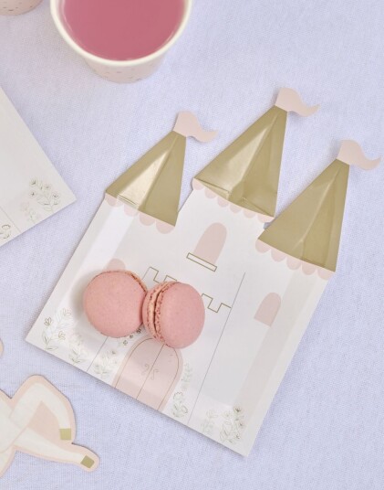 Ginger Ray 8 stk Prinsesseslott Formede Papptallerkener 21x14 cm Princess Party PC 107