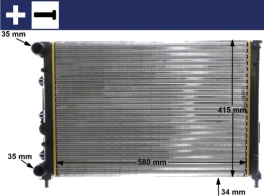 Radiator MAHLE ORIGINAL CR 1411 000S