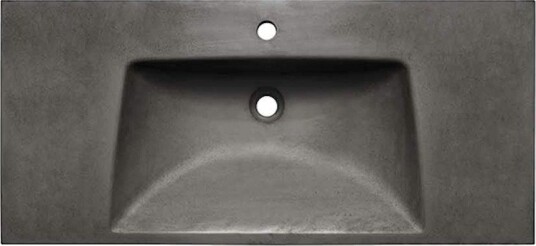Noro Attract Møbelservant 1010x465 mm, 1 bl.hull, u/overløp, Grå