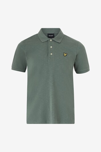 Lyle & Scott - T-skjorte Slub Polo Shirt - Grønn