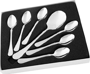 Hardanger Bestikk Carina dessertsett 7 deler rustfritt stål Hardanger Bestikk Carina dessertsett 7 deler rustfritt stål