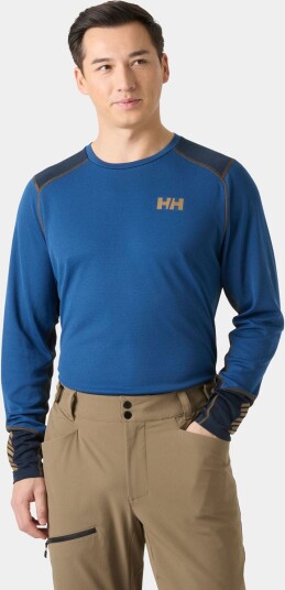 Helly Hansen Herre Lifa Active Crew Varmt Basislag Blå M